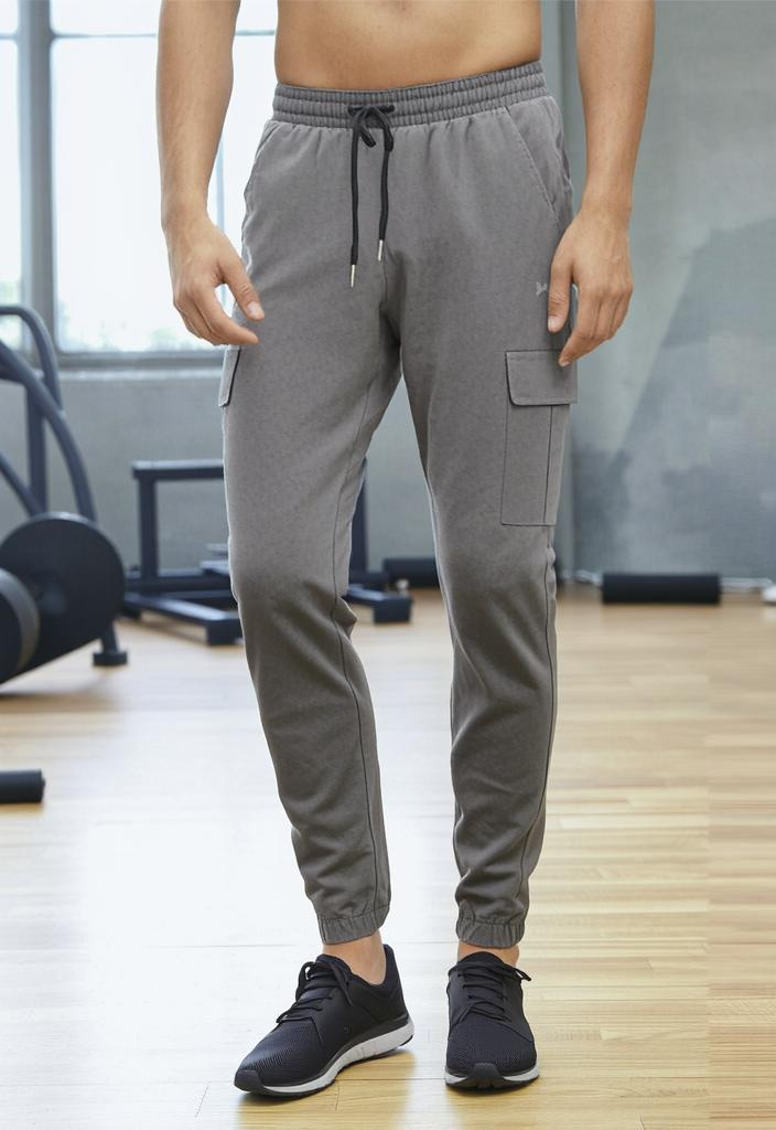 UrbanTrail Cargo Trackpants, Men, Color: Ash Grey