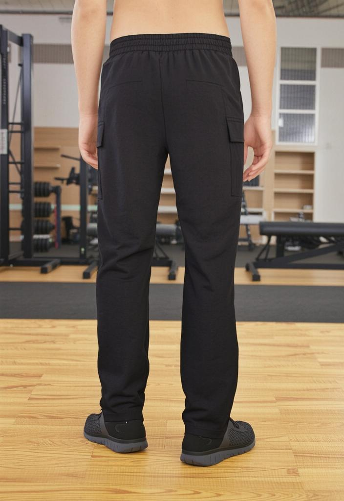 UrbanTrail Cargo Trackpants, Men, Color: Jet Black