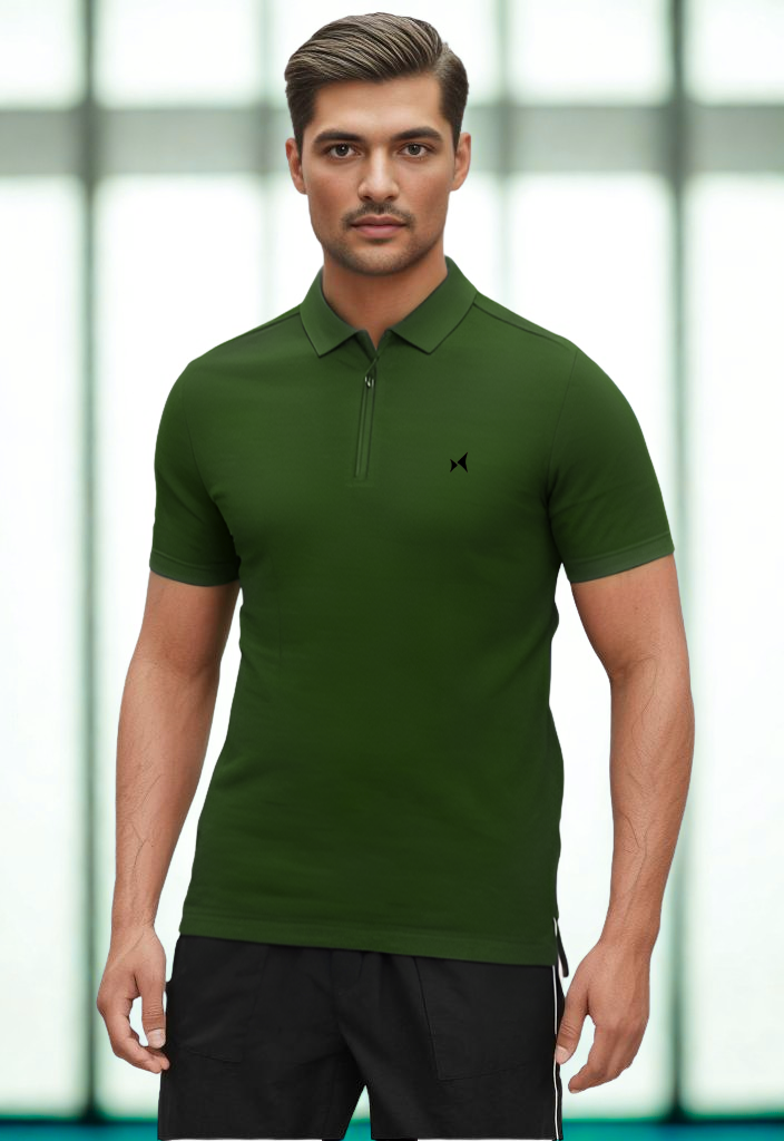 Aeroflux Polo T-Shirt, Men, Color: Pine Green