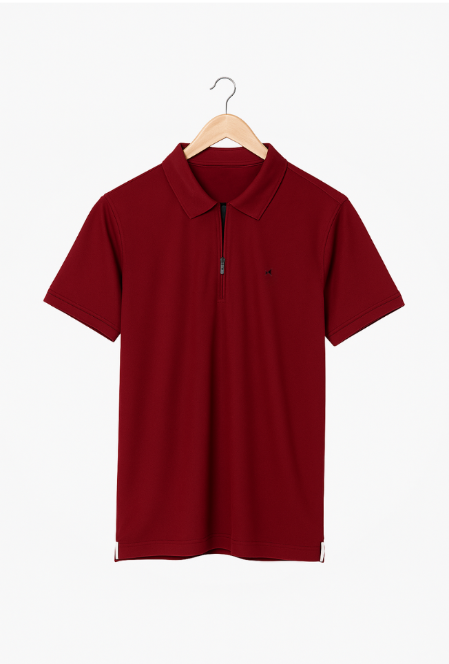Aeroflux Polo T-Shirt, Men, Color: French Wine