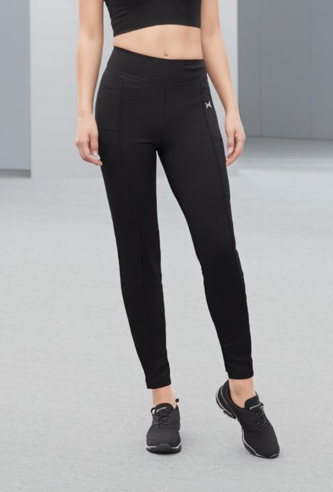 Cordset Co-ordinated Sports Bras and Leggings, Color: Jet Black