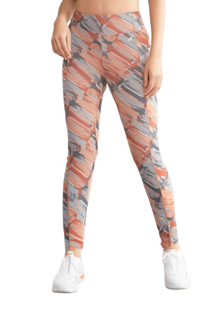 Aerosculpt Printed Tights, Color: Coral Mist