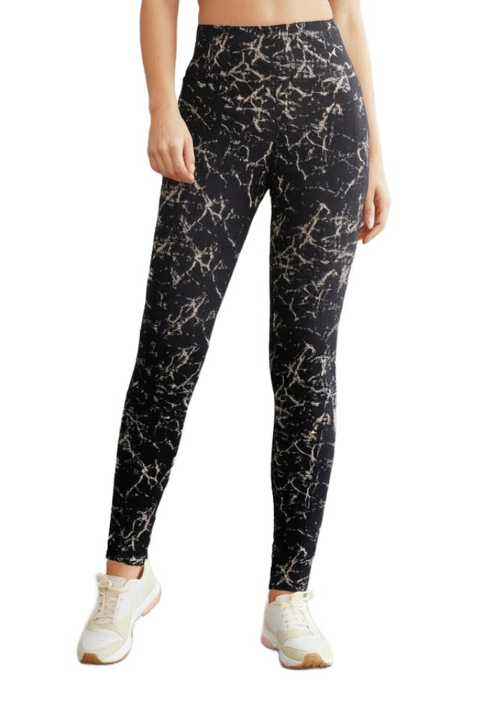 Aerosculpt Printed Tights, Color: Marble Smoke