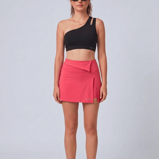 Flextra Womens Skorts - Hot Coral