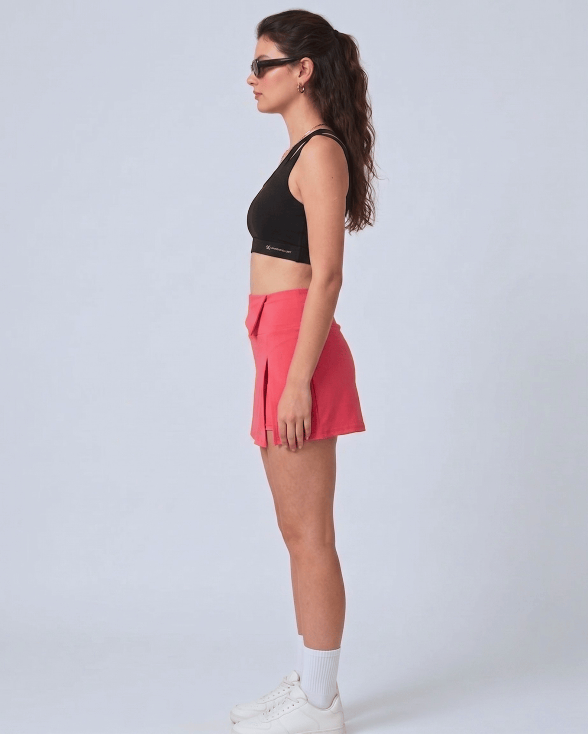 Flextra Womens Skorts - Hot Coral