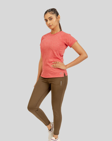 1002 CloudFlex Womens Round Neck T-Shirt Red