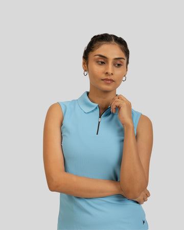 AeroFlux Women sleevles Polo T-Shirt