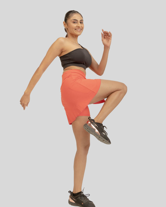 1009 Flextra Womens Skorts Koi Orange