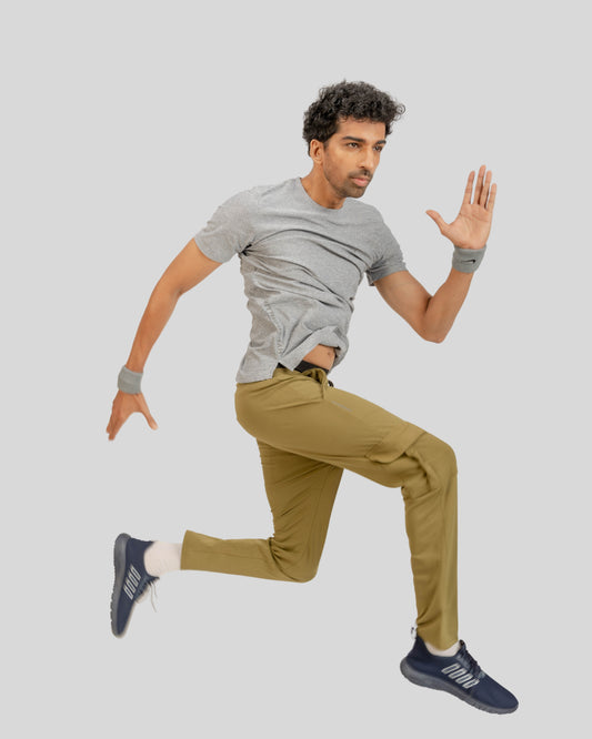 1102 CloudFlex Mens Melange T-Shirt Light Grey