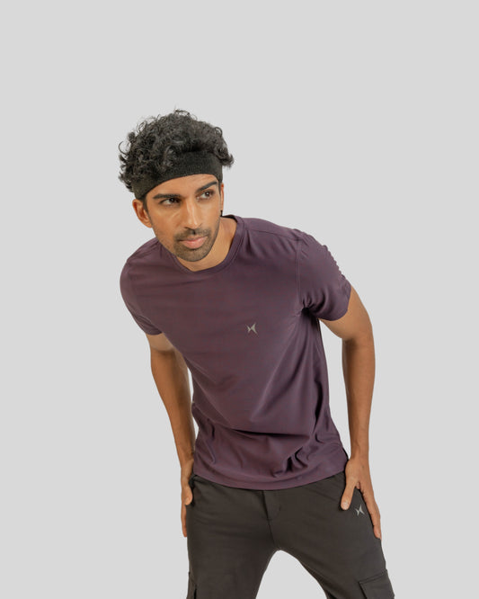 1102 CloudFlex Mens Melange T-Shirt Deep Purple
