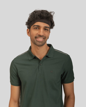 1103 AeroFlux Mens Polo T-Shirt Pine Green