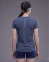 Person wearing a blue athletic shirt with 'HYPERBALL' branding on the back against a gray background