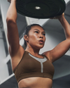 Ventra Womens Sports Bra - Coffee