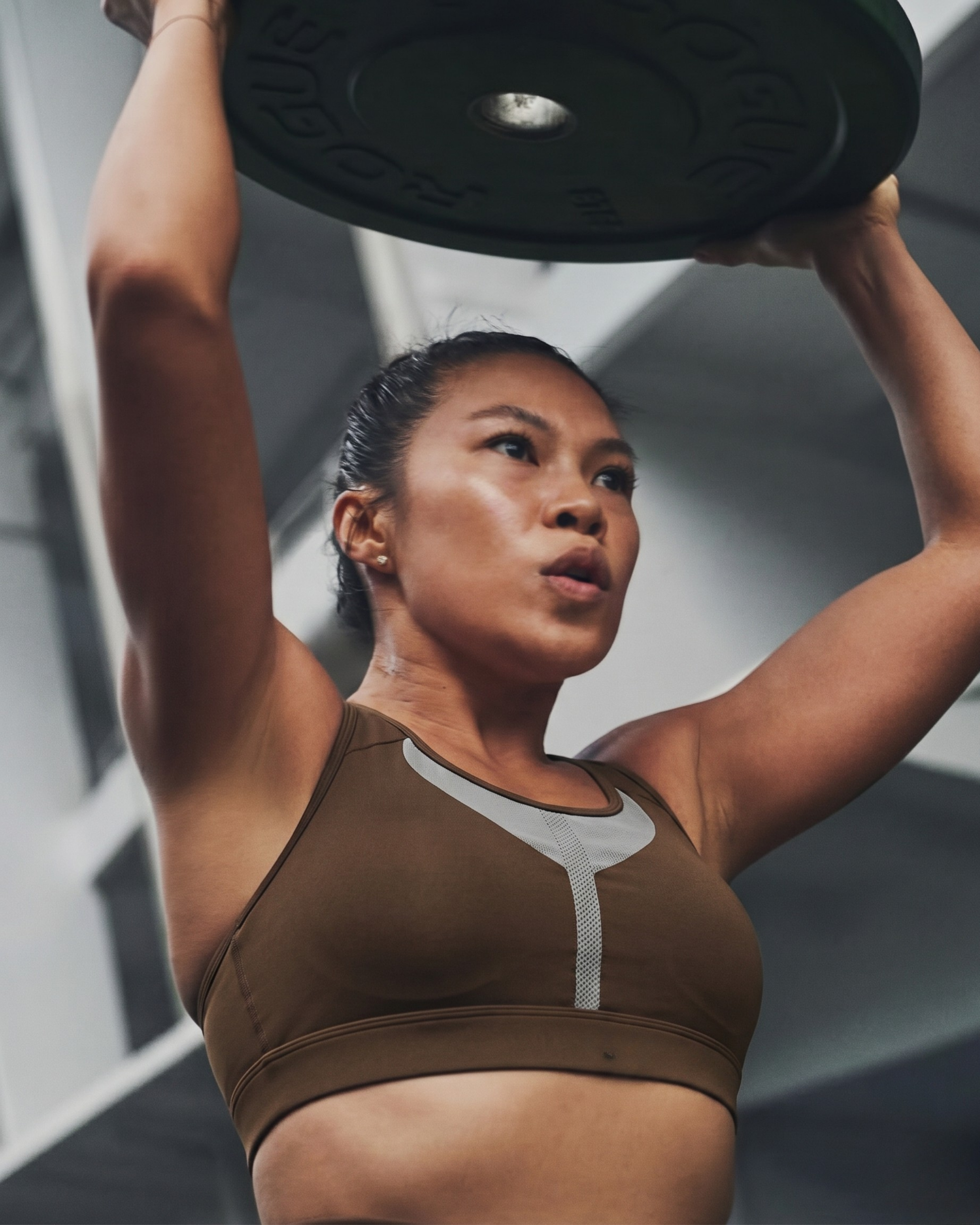 Ventra Womens Sports Bra - Coffee