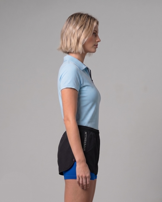 Combo Polo Two-layerd Shorts Blue