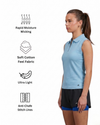 Combo Sleeveless Polo Two-layerd Shorts Blue