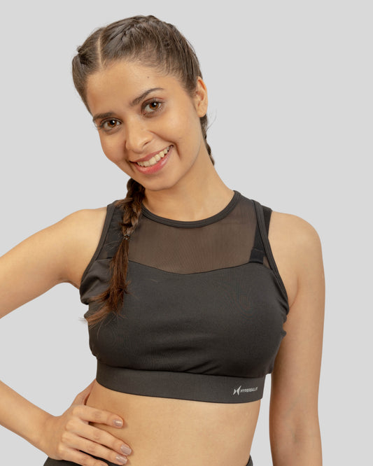 2007 Fortra Womens Double Support Sports Bra Black