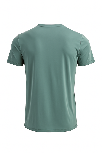 Glidetech Round Neck T-Shirt, Men, Color: Graphite Green