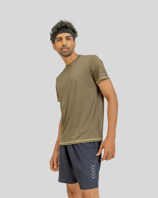 2104 Liteflex Mens Round Neck Tshirt Green