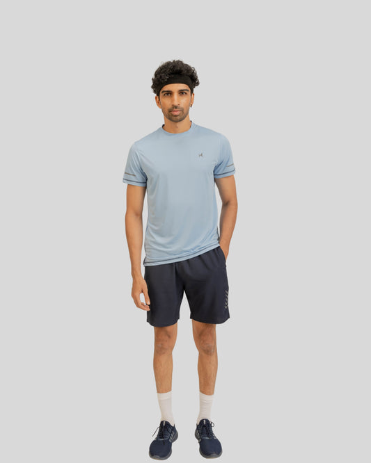 2104 Liteflex Mens Round Neck Tshirt Light Blue