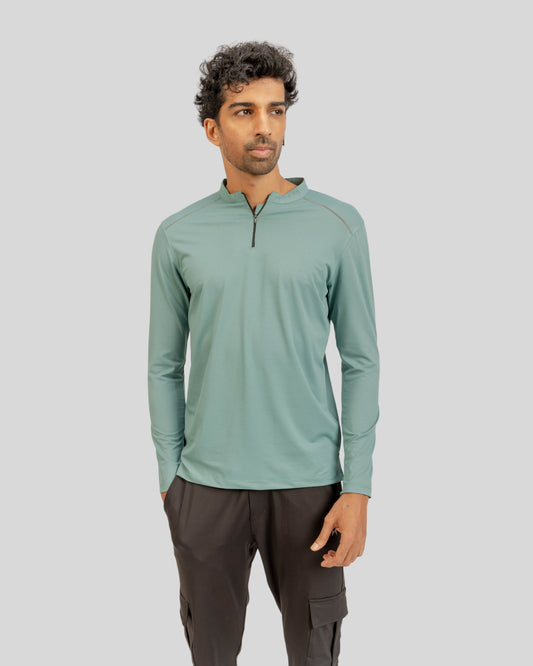 2107 LiteFit Mens Full Sleeved Light Green