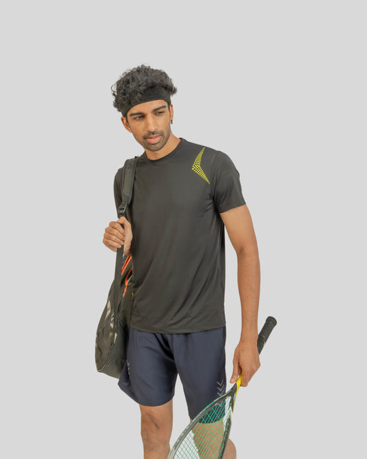 2112 Velocity Mens Round Neck Tshirt Black