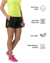 CoreFlex gym shorts side view for women