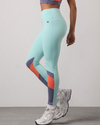 Women’s performance workout tights dawn blue