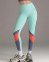 Women’s performance workout tights dawn blue