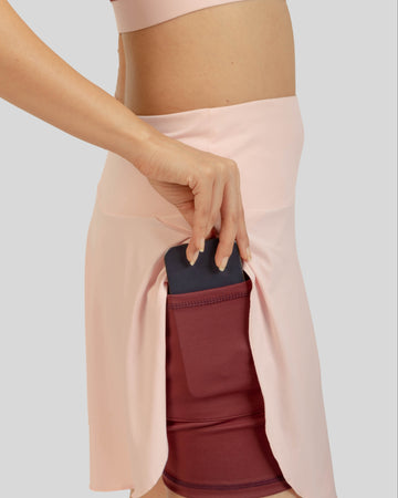 1009 Flextra Womens Skorts Wine & Rose