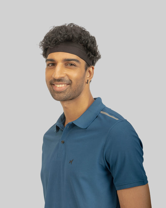 1103 AeroFlux Mens Polo T-Shirt Rama Blue