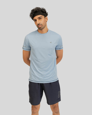 2104 Liteflex Mens Round Neck Tshirt Grey