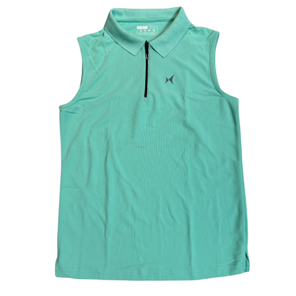 Aeroflux Sleeveless Polo T-Shirt, Women, Color: Ice Green