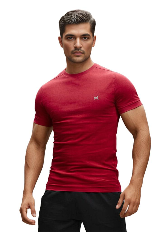 Airweave Lightweight Round Neck T-Shirt, Men, Color: Arrow Red