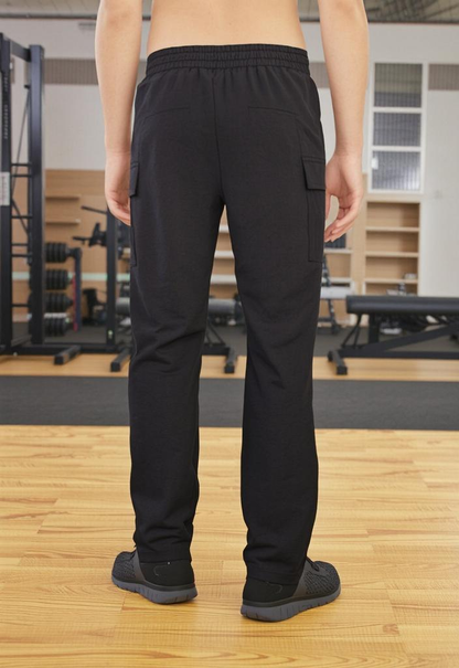 UrbanTrail Cargo Trackpants, Men, Color: Jet Black