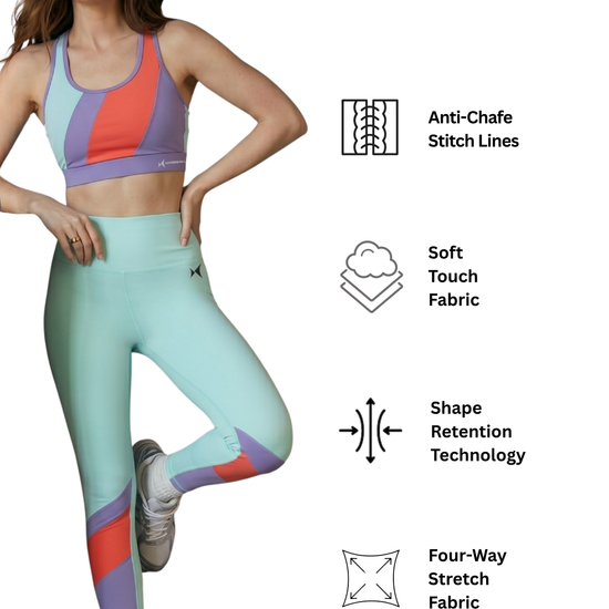 AeroSculpt women tights dawn blue
