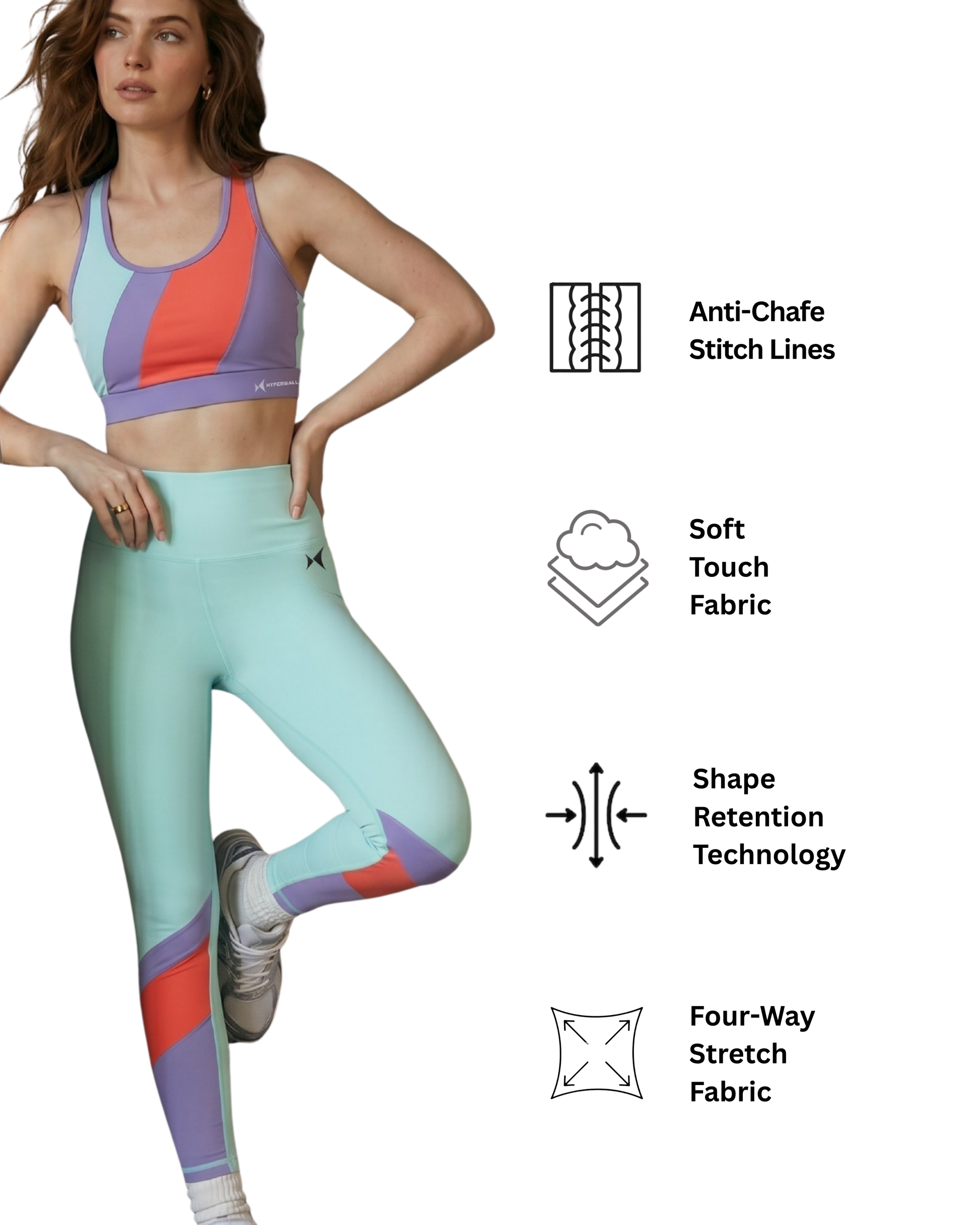 AeroSculpt women tights dawn blue
