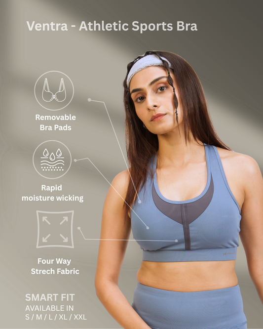 2007 Ventra Womens Sport's Bra Petrol Blue