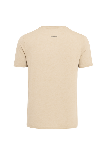 Cloudflex Ultrasoft Round Neck T-Shirt, Men, Color: Desert Beige Melange