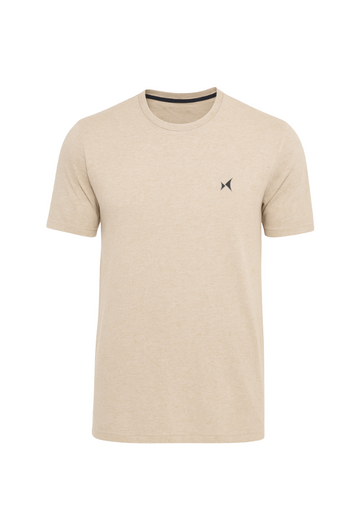 Cloudflex Ultrasoft Round Neck T-Shirt, Men, Color: Desert Beige Melange