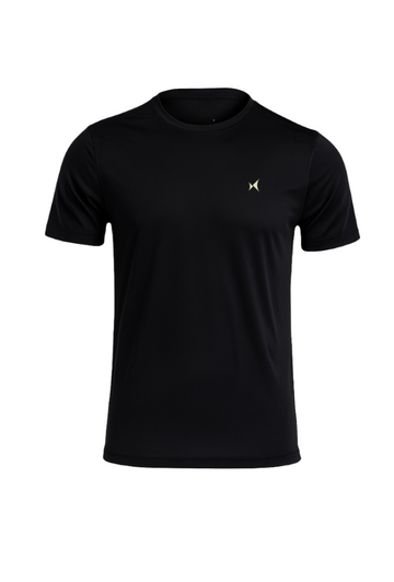 Airweave Lightweight Round Neck T-Shirt, Men, Color: Raven Black
