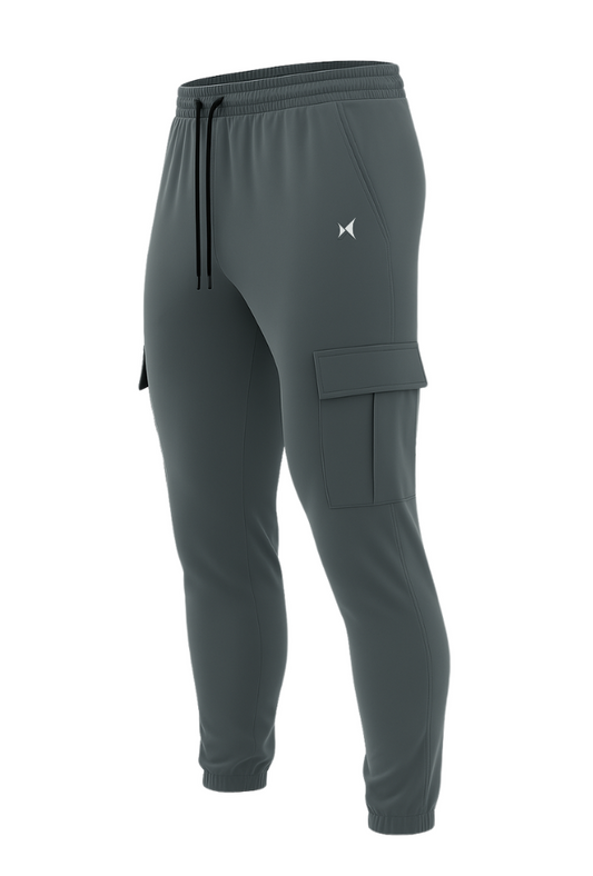 UrbanTrail Cargo Trackpants, Men, Color: Ash Grey