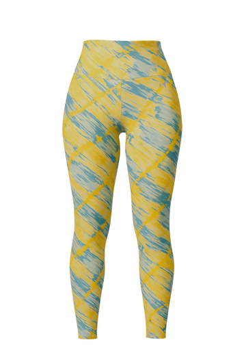 Aerosculpt Printed Tights, Color: Citric Sunset