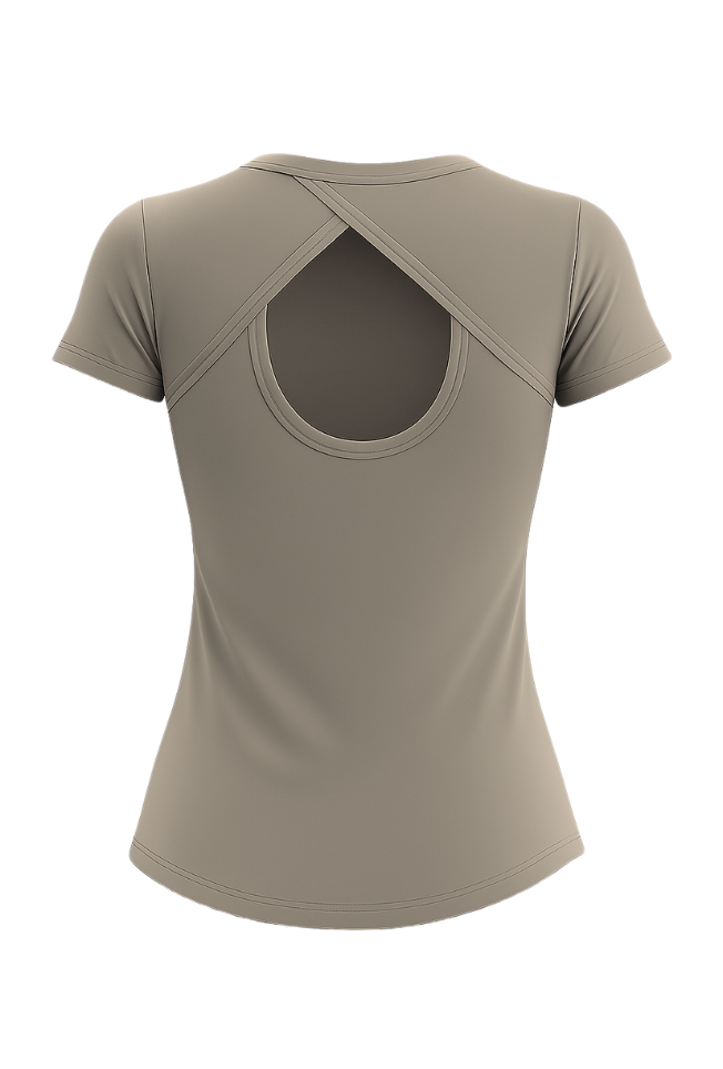Airweave Lightweight Round Neck T-Shirt, Women, Color: Ash Grey