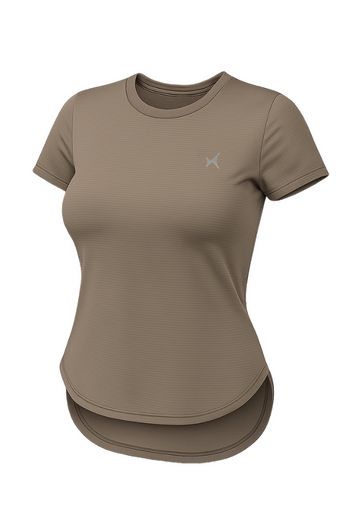 Airweave Lightweight Round Neck T-Shirt, Women, Color: Ash Grey