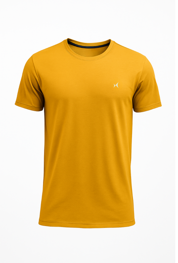 Glidetech Round Neck T-Shirt, Men, Color: Lumen Yellow