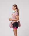 Combo T-Shirt and Two Layered Shorts Pink