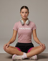Combo T-Shirt and Two Layered Shorts Pink