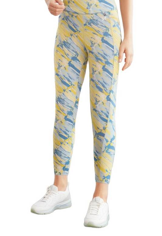 Aerosculpt Printed Tights, Color: Citric Sunset