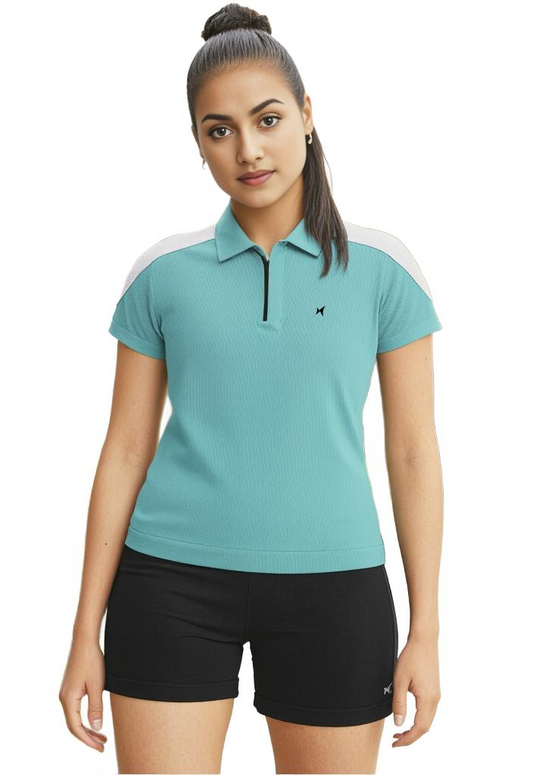 Aeroflux Polo T-Shirt, Women, Color: Ice Green